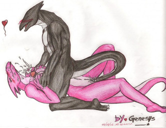 anthro anthro_on_anthro blush bodily_fluids breast_play breasts cum cum_on_face cumshot duo ejaculation erection female genital_fluids genitals heart_symbol male male/female nipples non-mammal_breasts non-mammal_nipples orgasm penetration penis sex tail tail_fetish tail_in_vagina tail_insertion tail_play tail_sex titfuck vaginal vaginal_penetration vulva rsdraco_genesis mythology rsdraco dragon mythological_creature mythological_scalie scalie 2008