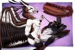 abs anal anal_penetration animal_genitalia anthro anus athletic athletic_gynomorph athletic_intersex athletic_male ball_gag balls bdsm binder_(restraint) black_sclera blindfold bodily_fluids breasts collar digitigrade duo erection falconry_hood feet gag genital_fluids genitals glistening glistening_breasts gynomorph gynomorph/male gynomorph_penetrating gynomorph_penetrating_male hood intersex intersex/male intersex_penetrating intersex_penetrating_male leaking leaking_precum leash leashed_collar looking_pleasured male male_penetrated muscular penetration penile penile_penetration penis precum restraints serratus sex sheath simple_background talon_hands talons toes wings x-ray_view litehase tack_(thumbtack8ball) vespasian_(thumbtack8ball) accipitrid accipitriform avian bird eagle harpy_eagle secretary_bird absurd_res hi_res herm_(lore) maleherm_(lore)