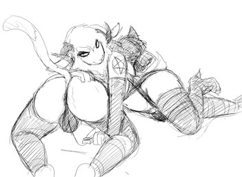 all_fours anal anal_penetration anthro anthro_on_anthro anthro_penetrated anthro_penetrating anthro_penetrating_anthro anus armwear backsack balls bdsm biped boots bulge butt clothed clothing controller corruption crossdressing duo elbow_gloves eyeshadow footwear gag genitals gloves half-closed_eyes hand_on_butt handwear high_heels horn legwear looking_at_viewer looking_back makeup male male/male male_penetrated male_penetrating male_penetrating_male muzzle_(object) narrowed_eyes naughty_face navel occult_symbol penetration pentacle pentagram presenting presenting_hindquarters presenting_partner raised_tail remote_control sex sex_toy shoes simple_background stockings symbol tail thigh_boots thigh_highs toying_partner vibrator white_background hladilnik bovid caprine domestic_cat domestic_sheep felid feline felis mammal sheep 2018 hi_res monochrome sketch