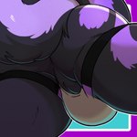 anthro balls_outline belly black_body black_fur bulge butt butt_focus butt_shot clothed clothing detailed_bulge fur genital_outline jockstrap jockstrap_only male skunk_tail solo tail thick_thighs topless underwear underwear_only knuxlight lafayette_skunk mammal mephitid skunk 1:1