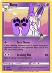 ambiguous_gender card_edit feet foot_focus hair pawpads pokemon_card purple_hair soles solo tcg_card text toes trading_card trading_card_game yellow_eyes b_bun300 nintendo pokemon fan_character eeveelution generation_6_pokemon pokemon_(species) sylveon english_text hi_res