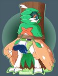 ambiguous_gender anthro beak bound clean_diaper clothed clothing diaper disembodied_hand duo eyes_closed feathers feet outside plant rope solo_focus talons toes touching_diaper tree wearing_diaper shambles nintendo pokemon decidueye generation_7_pokemon pokemon_(species) 2016 hi_res