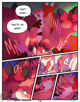 bisexual blue_eyes blush bodily_fluids breath claws clenched_teeth clitoral clitoral_hood clitoral_sucking clitoris cunnilingus dialogue ears_back eyelashes eyes_closed feet female female/female female_feral female_on_top female_orgasm feral feral_on_feral furniture genital_fluids genitals grass green_eyes half-closed_eyes hand_on_chest hand_on_head hindpaw holding_another's_head holding_head horn kissing_cheek licking lying male male/female male_feral motion_lines narrowed_eyes on_back on_top open_mouth oral orgasm outside panting paws pink_body pink_scales pivoted_ears plant red_body red_scales saliva scales sex shaking sofa sparkles spread_legs spreading teeth text tongue trembling vaginal vaginal_fluids vaginal_orgasm conditional_dnp sefeiren frisky_ferals mythology sibling_showdown kindle_(frisky_ferals) lilith_(sefeiren) lily_(sefeiren) dragon mythological_creature mythological_scalie scalie comic digital_media_(artwork) english_text hi_res brother_(lore) brother_and_sister_(lore) incest_(lore) sibling_(lore) sister_(lore) sisters_(lore) twins_(lore)
