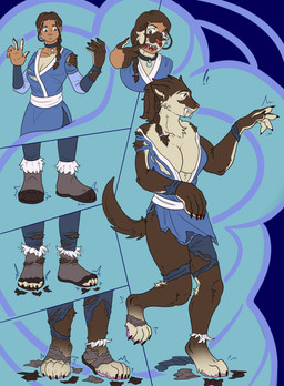 anthro big_breasts big_fangs bottomwear breast_growth breasts butt claws clenched_teeth clothed clothing denim denim_bottomwear denim_clothing fangs feet female foot_fetish foot_focus foot_transformation footwear fur growth hair human_to_feral jeans legwear mid_transformation pants pawpads paws sabertooth_(anatomy) shirt shorts simple_background solo species_transformation stockings tail tail_growth teeth teeth_showing toe_claws topwear torn_bottomwear torn_clothing torn_jeans torn_legwear torn_pants torn_shirt torn_shorts torn_stockings torn_topwear torn_underwear transformation transformation_sequence underwear kiri-anko avatar:_the_last_airbender nickelodeon katara canid canine canis felid human hybrid mammal prehistoric_species saber-toothed_tiger wolf hi_res