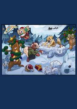 anthro christmas_decorations christmas_lights christmas_present christmas_tree duo gift grumpy happy holidays male male/male plant snow snowman star tree goathics christmas nintendo pokemon rye_owl_(character) alolan_form alolan_vulpix avian bird diglett exeggutor generation_1_pokemon generation_2_pokemon generation_3_pokemon generation_4_pokemon generation_7_pokemon generation_9_pokemon jirachi legendary_pokemon mammal mephitid owl pachirisu pokemon_(species) regional_form_(pokemon) rowlet skunk snorlax sudowoodo wiglett absurd_res hi_res