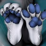 4_toes ambiguous_gender anthro claws curling_toes feet foot_focus foot_shot hindpaw pawpads paws soles solo toe_claws toes staggard ambiguous_species 1:1 digital_media_(artwork)