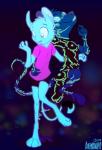 ambiguous_gender anthro blacklight dancing duo fur glowing highlights_(coloring) rave white_body white_fur animancer luck_(animancer) simon_tesla dipodid jerboa mammal murid murine rat rodent simon_(disambiguation) digital_media_(artwork)