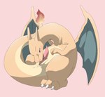 animal_genitalia anus autofellatio feral fire flaming_tail genital_slit genitals licking male masturbation oral oral_masturbation orange_body penile penile_masturbation penis pink_background simple_background solo tail tongue tongue_out kemononoko nintendo pokemon charizard generation_1_pokemon pokemon_(species) 2019