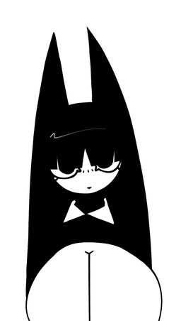 anthro bangs big_breasts black_clothing black_ears black_hair breasts clothed clothed_anthro clothed_female clothing eyelashes female female_anthro front_view hair huge_breasts long_ears looking_at_viewer simple_background solo white_background white_body white_sclera xarop77 witchcat_(xarop77) domestic_cat felid feline felis mammal 2025 black_and_white bust_portrait digital_drawing_(artwork) digital_media_(artwork) hi_res monochrome portrait
