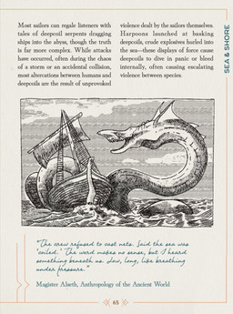 ambiguous_gender boat cloud coiling cursive extreme_size_difference feral frill_(anatomy) grey_background head_crest head_frill macro open_mouth outside page_number painting_(object) quote sailing_boat sailing_watercraft serpentine simple_background size_difference sky solo species_information text vehicle water watercraft christopher_stoll dragonatomy aquatic monster 2025 english_text greyscale hi_res monochrome picture_in_picture