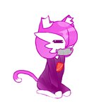 :3 cat_tail chibi clothed clothing eyes_closed female fish_in_mouth fusion hair inner_ear_fluff kneeling pink_hair pokemon_fusion simple_background solo tuft white_background renv nintendo pokemon animal_humanoid cat_humanoid felid felid_humanoid feline feline_humanoid felis gardevoir generation_3_pokemon humanoid hybrid mammal mammal_humanoid pokemon_(species) 1:1 2023 hi_res signature