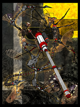 3_fingers 6_legs 8_eyes ambiguous_feral ambiguous_gender ambiguous_humanoid blade_arm bone duo duo_focus feral fingers gatling_gun group gun handgun holding_minigun long_arms long_tail looking_at_viewer machine machine_gun mechanical_arm mechanical_leg minigun multi_arm multi_eye multi_limb ranged_weapon red_eyes rust segmented_body segmented_tail skeleton tail weapon wire deino_(artist) deino_(modeler) calne_ca magnesium_(deino) nato-kun animated_skeleton aquatic arthropod butterfly crustacean fish humanoid insect isopod lepidopteran malacostracan robot robot_feral robot_humanoid sasakia_charonda undead 2009 3:4 3d_(artwork) autodesk_3ds_max_(artwork) digital_media_(artwork) hi_res female_(lore) male_(lore)