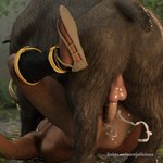 anal anal_penetration anus balls bestiality bodily_fluids boots clothing cum cum_in_ass cum_inside duo ejaculation feral feral_penetrating footwear genital_fluids genitals human_on_feral human_penetrated interspecies lying male male/male male_penetrated male_penetrating nude on_back penetration penis plant shoes spread_legs spreading text namjalicious human mammal suid suine sus_(pig) wild_boar 3d_(artwork) digital_media_(artwork) url