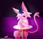 anthro anthrofied beverage biped blush clothing coffee drinking drinking_straw furniture hat headgear headwear heart_symbol male one_eye_closed pokemorph sitting sofa solo table text wink senz nintendo pokemon mocha_the_espeon eeveelution espeon generation_2_pokemon pokemon_(species) 2018 hi_res url