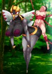 anthro anthro_penetrated areola arthropod bdsm big_breasts big_dom_small_sub blush bodily_fluids bound breasts cum cum_inside detailed_background digital_media_(artwork) dominant dominant_female duo female female_on_human female_penetrated forced generation_3_pokemon genital_fluids hair hi_res huge_breasts human human_on_anthro human_penetrating human_penetrating_anthro insect insect_wings interspecies larger_anthro larger_female larger_penetrated looking_back male male/female male_on_anthro male_penetrating male_penetrating_female mammal ninjask nintendo nipples niwatora nude penetration pokemon pokemon_(species) pokephilia sex size_difference smaller_human smaller_male submissive submissive_male wings