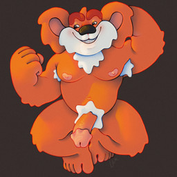 anthro armpit_hair big_nipples body_hair chest_tuft erection eyebrows feet genitals glans humanoid_feet male mascot nipples penis pink_glans pink_nipples plantigrade pubes showing_armpit simple_background slightly_chubby slightly_chubby_male smile solo thick_eyebrows thick_penis tuft unusual_glans ravuer wimm-bill-dann ryzhiy_ap mammal 1:1 hi_res