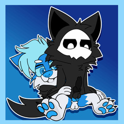 anal anal_penetration animal_genitalia anthro anthro_on_anthro anthro_penetrated anthro_penetrating anthro_penetrating_anthro black_body blue_body blue_fur bodily_fluids canine_genitalia cowgirl_position dominant dominant_male duo erection from_behind_position from_front_position fur genitals male male/male male_on_bottom male_on_top on_bottom on_top paws penetration penis sex yoyan_fox changed_(video_game) puro_(changed) sudden_(suddenwolf) canid canine canis mammal wolf 1:1 animated hi_res