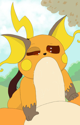 anthro belly big_penis bodily_fluids cloud drooling duo fellatio female forest genitals glistening hunched_over male male/female mouth_full multicolored_body oral outside outside_sex penile penis plant pull_out saliva saliva_string sex size_difference solo_focus tree abyss_arts mythology nintendo pokemon dragon dragonite generation_1_pokemon mammal mythological_creature mythological_scalie pokemon_(species) raichu rodent scalie hi_res