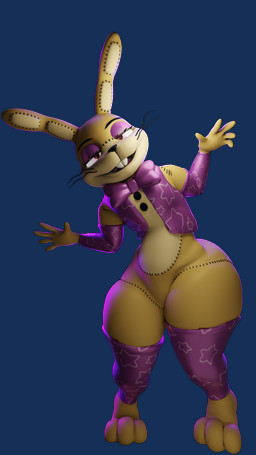anthro arm_warmers armwear bow_tie buckteeth clothing eyeshadow featureless_crotch femboy legwear makeup male pink_eyes plushie smile solo standing teeth thick_thighs thigh_highs wide_hips jordevoir_(artist) koreyvee_(modeler) five_nights_at_freddy's five_nights_at_freddy's:_help_wanted scottgames glitchtrap animate_inanimate lagomorph leporid living_plushie mammal rabbit 3d_(artwork) 9:16 absurd_res alpha_channel digital_media_(artwork) hi_res huge_filesize