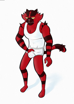 anthro barefoot briefs claws clothed clothing feet grumpy half-closed_eyes hand_in_fly hand_in_underwear male markings monotone_briefs monotone_clothing monotone_underwear narrowed_eyes pantsless pantsless_anthro pantsless_male shirt shirt_tucked_into_underwear simple_background solo striped_markings stripes tank_top tighty_whities tired topwear tucked_into_briefs underwear white_background white_briefs white_clothing white_shirt white_tank_top white_topwear white_underwear y-fronts yellow_sclera ursanity nintendo pokemon generation_7_pokemon incineroar pokemon_(species) hi_res