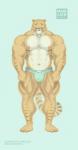 abs anthro areola biceps big_muscles blue_eyes bulge clothed clothing front_view huge_muscles hyper hyper_muscles looking_at_viewer male markings muscular muscular_anthro muscular_male nipples partially_clothed pecs pink_nipples simple_background solo standing stripes text thick_thighs topless triceps underwear vein veiny_muscles purrcules_(artist) purrcules_(character) felid hybrid liger lion mammal pantherine 2017 hi_res url