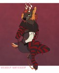 anthro antlers clothing crop_top femboy goo_clothing goo_transformation goop goopy horn leggings legwear male melting panties pawpads shirt solo topwear transformation underwear kaysa abaddon canid canine canis deer hybrid mammal wolf hi_res