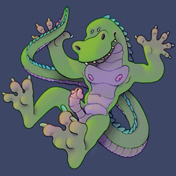 3_fingers action_pose anthro belly curved_penis erection feet fingers genitals glans long_tail male muscular muscular_male nipples pecs penis pose purple_belly purple_glans purple_nipples purple_penis raised_arms raised_foot simple_background small_eyes smile solo tail ravuer mozilla netscape mozilla_lizard lizard reptile scalie 1:1 hi_res