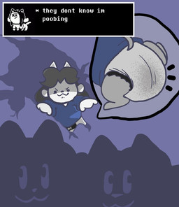 cutaway diaper feces female feral pooping soiled_diaper soiling soiling_diaper solo text text_box unclean_diaper used_diaper using_diaper 100smellygecs undertale undertale_(series) temmie_(undertale) english_text unavailable_at_source
