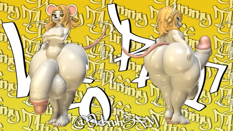 balls big_balls big_butt big_penis blonde_hair butt genitals hair looking_at_viewer male penis short_male solo thick_thighs ok_bruh vito_(okbruh) mammal murid murine rat rodent 16:9 3d_(artwork) digital_media_(artwork) hi_res source_filmmaker_(artwork) widescreen