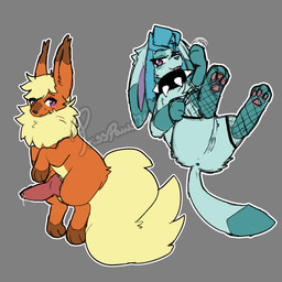 blue_body blue_fur clothing collar duo female feral fishnet_clothing fishnet_legwear floppy_ears fur genitals knot knotted_penis legwear male male/female orange_body orange_fur pawpads paws penis purple_eyes spiked_collar spikes tongue tongue_out vulva prisspaws nintendo pokemon sable_(prisspaws) soft_(prisspaws) eeveelution flareon generation_1_pokemon generation_4_pokemon glaceon pokemon_(species) 1:1 absurd_res hi_res incest_(lore) sibling_(lore)