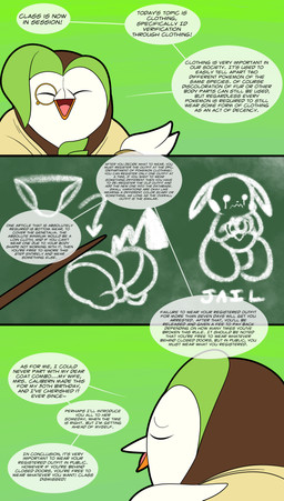 big_butt bulge butt chalk chalkboard clothed clothed_male clothing dialogue eyes_closed eyewear feral gesture hand_gesture huge_butt lesson male monocle pointing solo speech_bubble stick suit_jacket talking_to_viewer teaching text underwear tepigfan101 nintendo pokemon pokemon_mystery_dungeon spike_chunsoft professor_spruce_(tepigfan101) dartrix generation_1_pokemon generation_7_pokemon pikachu pokemon_(species) 2026 absurd_res comic digital_media_(artwork) english_text hi_res