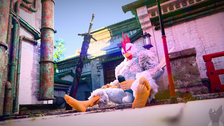 5_fingers 5_toes anthro balls beak big_penis black_penis erection feathers feet fingers fluffy fluffy_feathers genitals glans grey_glans hair humanoid_feet humanoid_genitalia humanoid_penis looking_down male masturbation melee_weapon nude penile penile_masturbation penis plantigrade red_hair scuted_arms scuted_legs scutes sitting solo sound_effects sword tail tail_feathers toes weapon white_balls white_body white_feathers yellow_beak twitchyanimation petruz_(modeler) project_windless avian bird chicken galliform phasianid rekon_(project_windless) 16:9 2026 3d_(artwork) 3d_animation animated digital_media_(artwork) hi_res huge_filesize loop short_playtime sound video voice_acted widescreen