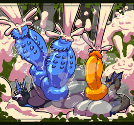 animal_genitalia balls belly big_balls big_belly big_penis big_sheath bodily_fluids cum duo erection excessive_cum excessive_genital_fluids feral genital_fluids genitals horn horn_jewelry horn_ring huge_balls huge_penis huge_sheath hyper hyper_balls hyper_cum hyper_genitalia hyper_penis hyper_sheath jewelry knot knotted_penis looking_at_another looking_at_partner lying male male/male multi_genitalia multi_penis musk musky_balls musky_sheath overweight penile_spines penis ring_(jewelry) sheath throbbing throbbing_penis kokoro-doll capcom monster_hunter remy_(remycuga) flying_wyvern nargacuga silverwind_nargacuga absurd_res hi_res letterbox