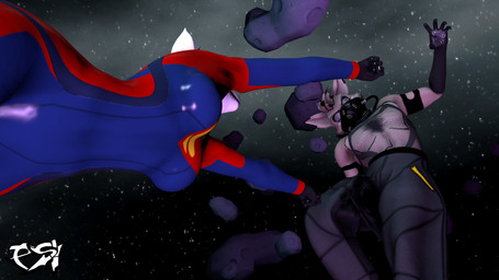 anthro big_breasts black_body black_fur black_highlights blue_latex bodysuit bottomwear breasts brown_body brown_fur brown_hair clothed clothed_anthro clothed_female clothing duo female fur gas_mask hair highlights_(coloring) latex latex_bodysuit latex_clothing latex_skinsuit male mask multicolored_body multicolored_bodysuit multicolored_clothing multicolored_fur multicolored_hair multicolored_skinsuit pants red_eyes red_latex skinsuit superhero supervillain tight_clothing two_tone_body two_tone_fur two_tone_hair wearing_mask white_body white_fur yellow_latex psikokinetic warfaremachine_(modeler) natsumi_mercier psiko_(psikokinetic) supergirl canid canine canis demon jackal mammal 16:9 2024 3d_(artwork) 4k absurd_res digital_media_(artwork) hi_res source_filmmaker_(artwork) widescreen