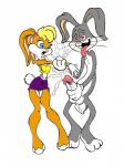 anthro balls blonde_hair bugs_bunny clothing colored cum cumshot erection female hair horny lagomorph lola_bunny looney_tunes male open_mouth orgasm penis plain_background rabbit space_jam tongue virtigogun warner_brothers
Rating: Explicit
Score: 0
User: VIRTIGOGUN
Date: December 18, 2013