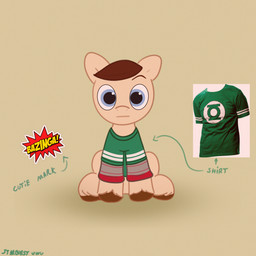 blue_eyes brown_eyebrows brown_hooves brown_mane clothed clothed_feral clothed_male clothing cutie_mark directional_arrow exclamation_point eyebrows feathering feral fur green_clothing green_shirt green_topwear hooves looking_at_viewer male male_feral mane mouth_closed ponification quadruped shirt short_mane simple_background solo tan_body tan_fur tan_line_art text topwear unguligrade yellow_background starburst_uwu dc_comics green_lantern_(series) hasbro my_little_pony the_big_bang_theory sheldon_cooper earth_pony equid equine horse mammal pony 1:1 2024 absurd_res artist_name colored colored_line_art crossover digital_drawing_(artwork) digital_media_(artwork) english_text hi_res reference_image shaded