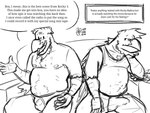 age_difference annoyed anthro beak beak_scar belly bottomwear bulge closed_beak clothed clothing controller dialogue dot_eyes duo erection feather_beard feather_hair feathers furniture holding_controller holding_object holding_remote_control male male/male musclegut muscular nipples older_male open_beak open_mouth pants pantsless pseudo_hair remote_control shirt shirtless simple_background slightly_chubby slightly_chubby_male smile sofa sweatpants tank_top text topwear underwear underwear_only watching_television white_background younger_male cerdeorhys gonzalo_(cerdeorhys) hernan_(cerdeorhys) avian bird corvid corvus_(genus) oscine passerine raven 4:3 english_text hi_res monochrome sketch father_(lore) father_and_child_(lore) father_and_son_(lore) incest_(lore) parent_(lore) parent_and_child_(lore) parent_and_son_(lore) son_(lore)