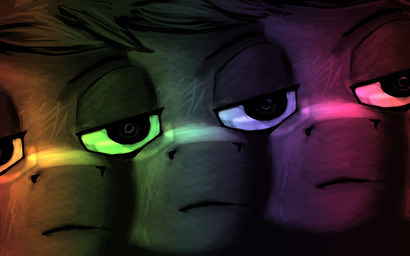 feral hair horn male psychedelic simple_background solo stray_prey hasbro my_little_pony mythology fan_character lucent_(oc) equid equine horse mammal mythological_creature mythological_equine pony unicorn 16:10 2025 absurd_res digital_media_(artwork) hi_res widescreen