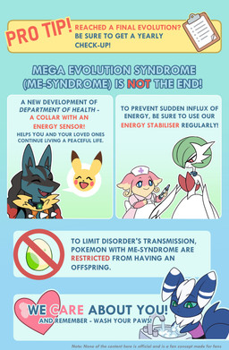 ambiguous_gender anthro apron black_body black_nose blue_body blue_eyes blue_fur blue_tail blue_text chest_spike clipboard clothing dress duo egg eyebrows eyelashes eyes_closed faucet foam fur green_hair hair head_tuft headgear headwear male neck_tuft no_symbol nurse nurse_clothing nurse_dress nurse_headwear open_mouth open_smile orange_clothing orange_topwear pink_body pink_clothing pink_dress pink_text plus_sign pokemon_egg poster poster_template pseudo_clothing pseudo_hair pupils purple_clothing purple_topwear red_body red_cheeks red_eyes red_spikes red_text sink smile spikes spikes_(anatomy) tail tan_body text topwear tuft washing_hands water white_apron white_body white_clothing white_fur white_pupils yellow_body yellow_fur odeko-yma nintendo pokemon audino generation_1_pokemon generation_5_pokemon generation_6_pokemon humanoid mega_evolution mega_gardevoir mega_lucario meowstic pikachu pokemon_(species) absurd_res english_text hi_res