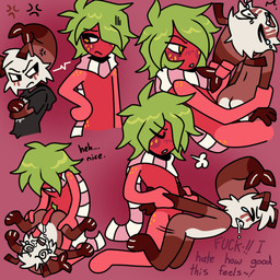 anthro bangs bodily_fluids cum cum_on_penis duo facial_tuft food freckled_face freckled_hips freckled_shoulders freckles from_behind_position fruit genital_fluids genitals male male/male motion_lines penis plant sex tuft just_squidding blushcrunch_studio dandy's_world roblox shrimpo_(dandy's_world) sprout_(dandy's_world) elemental_creature flora_fauna food_creature living_fruit 1:1 hi_res
