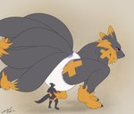 all_fours anthro clean_diaper diaper duo female feral larger_female larger_feral macro male male/female micro size_difference smaller_anthro smaller_male steelshark bandai_namco digimon data_(datahazard64) hazard_(datahazard64) digimon_(species) guilmon kyubimon absurd_res hi_res
