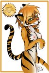 anthro cute_fangs fangs female genitals looking_at_viewer navel nude pussy solo teeth monoth felid mammal pantherine tiger 2007