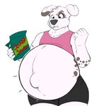 belly belly_expansion belly_inflation big_belly bloated expansion inflation male navel outie_navel pregnant pregnant_male scooby_snacks solo stuffing cudacore hanna-barbera scooby-doo_(series) pascal_(cudacore) canid canine canis dalmatian domestic_dog mammal 1:1 absurd_res hi_res