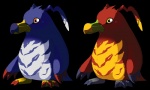 ambiguous_gender beak claws solo toe_claws spikeheila bandai_namco digimon avian bird digimon_(species) muchomon penguinmon alpha_channel multiple_images