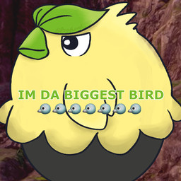 ambiguous_gender black_body emoji feathers green_body leaf leaf_on_head photo_background side_view solo text yellow_body psykwol game_freak nintendo pokemon pokemon_winds_and_waves browt generation_10_pokemon pokemon_(species) 1:1 2026 meme mixed_media photography_(artwork)