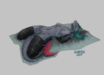 abuse asphyxiation bag bead bound breasts clothing corpse dead_eyes female genitals legwear plastic plastic_bag pussy snuff solo stockings vacuum_sealed lil_beetle fish marine shark hi_res