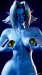 abs black_sclera blue_background blue_body blue_skin breasts coin covering covering_breasts female front_view hair holding_coin humanoid_pointy_ears looking_at_viewer navel nude pointy_ears short_hair simple_background solo white_hair wide_hips yellow_eyes abrakabadarka hi-rez_studios paladins_(game) saati_(paladins) elf humanoid 3d_(artwork) 9:16 digital_media_(artwork) hi_res