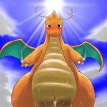 blush cum dragon dragonite female feral lighting looking_at_viewer nintendo outside pokémon pussy pussy_juice scalie sky smile solo sun sweat video_games wkar
Rating: Explicit
Score: 13
User: Genjar
Date: December 17, 2013