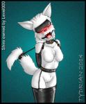 anthro armbinder bdsm blindfold blush bondage bound breasts canine collar female fur gag hair legbinder mammal nude open_mouth pussy ring_gag rubber shiro_kurokage solo tongue tydrian white_fur wolf
Rating: Explicit
Score: 8
User: Level000
Date: February 12, 2014