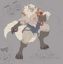 anthro big_breasts breasts claws clothing dream female gameplay_mechanics inverted_nipples macro magic muscular muscular_female nipples paws simple_background sleeping solo standing text torn_clothing signirsol deadlock_(game) jewish_mythology mythology valve valve_corporation lilah_silver canid canine canis human mammal mythological_canine mythological_creature mythological_golem werecanid werecanine werecreature werewolf wolf digital_drawing_(artwork) digital_media_(artwork) english_text